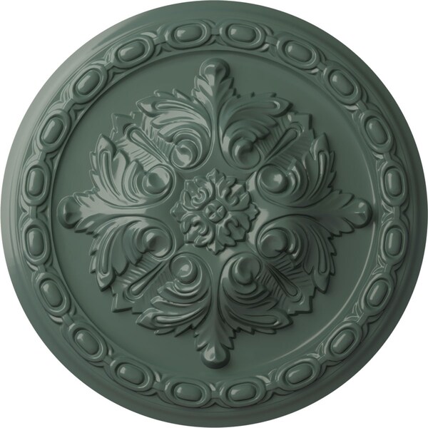 Ekena Millwork Acanthus Ceiling Medallion, Hand-Painted Cloud Burst, 11 3/8"OD x 2"P CM11ACCBF - main